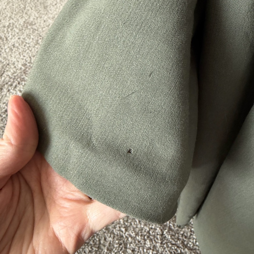 MaxMara Khaki Wool Double-breasted Longline Trench Jacket Vintage Oversized - Picture 10 of 12